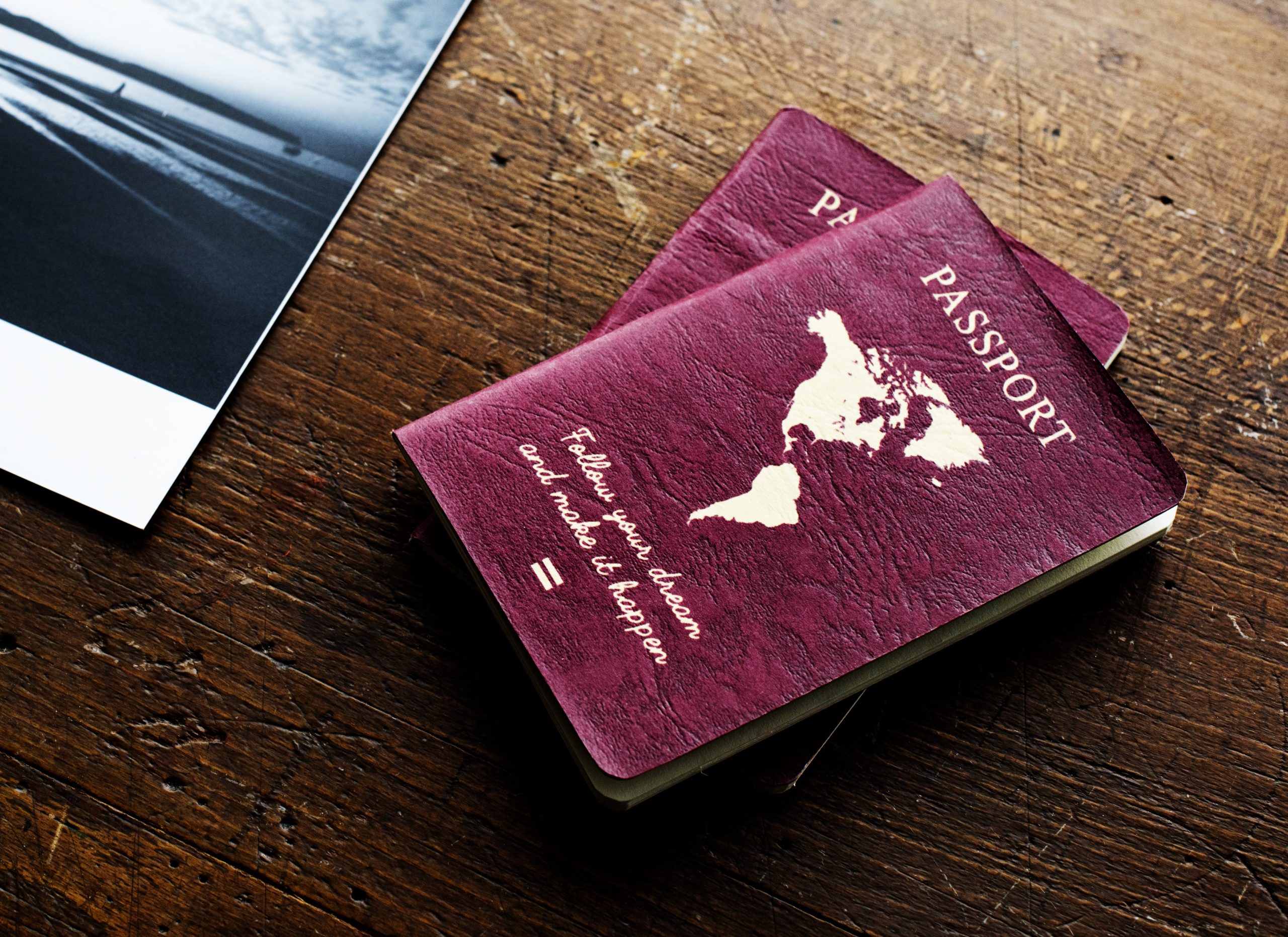 Two passports representing dual citizenship