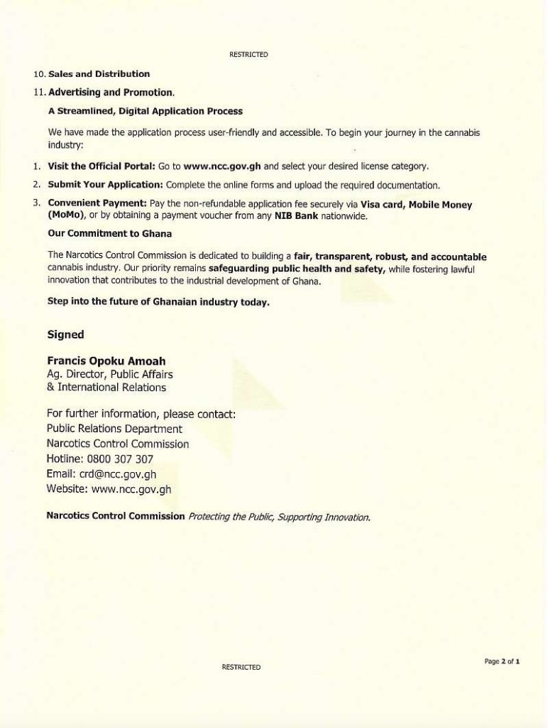 Cannabis leaf with Ghana flag and legal documents symbolizing Ghana industrial hemp licensing program
