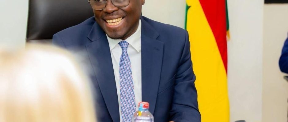 Ghana Finance Minister speaking during an economic meeting in 2026 about Ghana economy growth and resilience