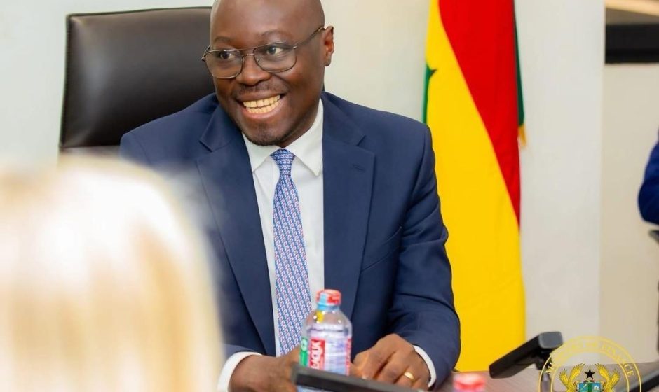 Ghana Finance Minister speaking during an economic meeting in 2026 about Ghana economy growth and resilience
