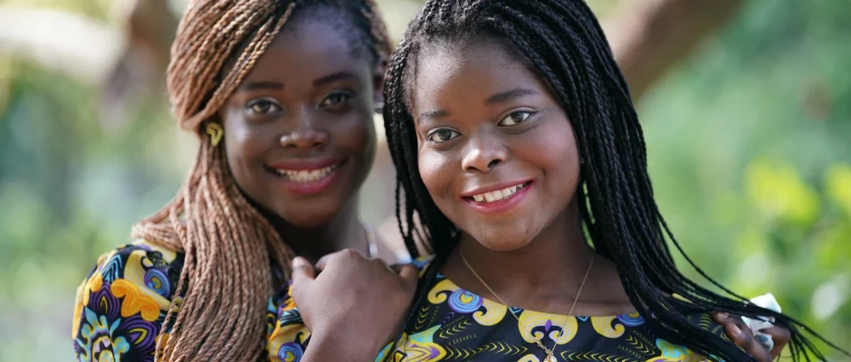 Ghana Youth Peace and Security National Action Plan consultation showing two young women in Ghana
