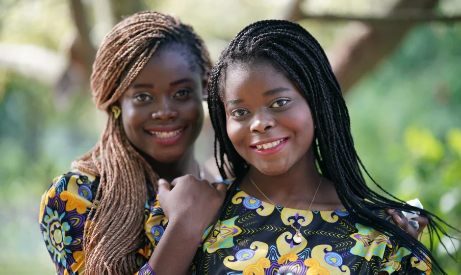 Ghana Youth Peace and Security National Action Plan consultation showing two young women in Ghana