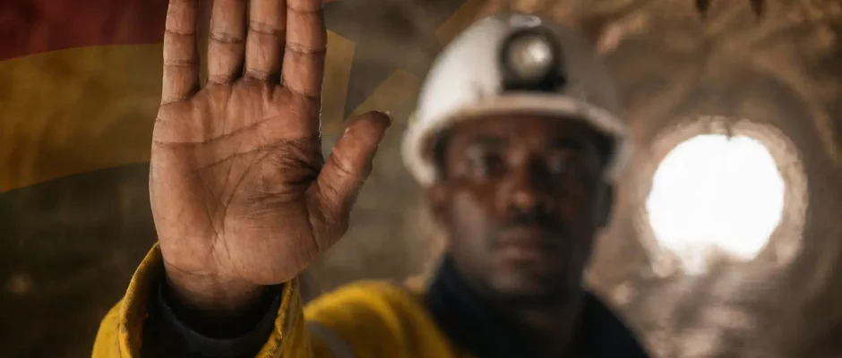 Ghana mining workers at a gold mine site affected by local content rules