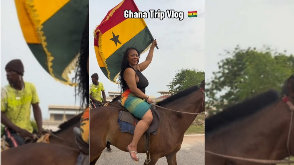 Content Creator @gigiknowsbest1 Visits Kwame Nkrumah Museum in Ghana