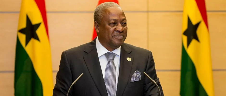 President John Mahama speaking after assenting to the Value for Money Office Bill in Ghana
