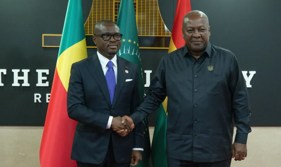 President Mahama and Benin's President Wadagni met in Accra to boost Ghana-Benin relations, focusing on trade, security, and regional integration.