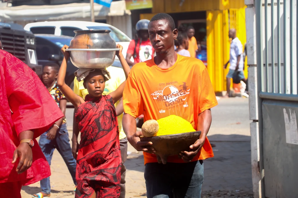 Homowo is a festival celebrated by the Ga people of Ghana. The Ga people celebrate Homowo Festival in the remembrance of the