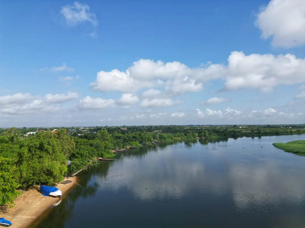 Tributary of the Volta Lake in Ada.