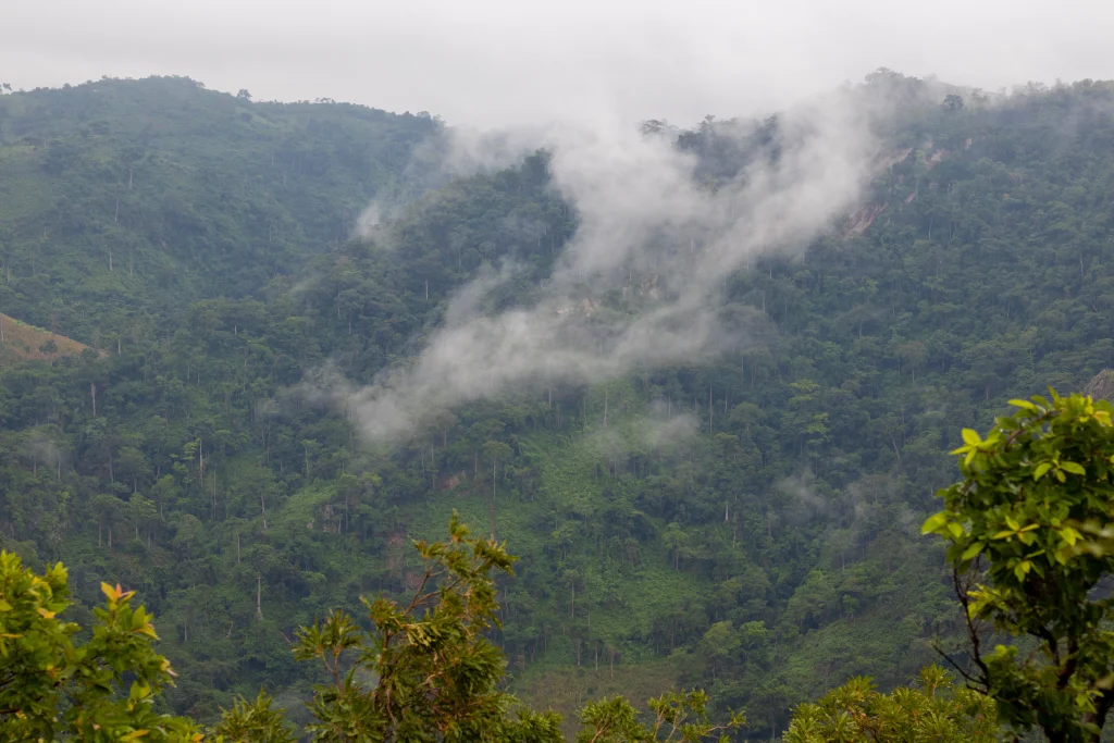 Beautiful Landscape view on the Afadjato Mountain
