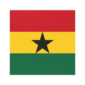 Ghana Flag Car Magnet | Square Magnetic Decal